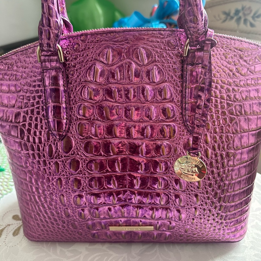 Brahmin Opera Melbourne Metallic Medium Duxbury-BNWT